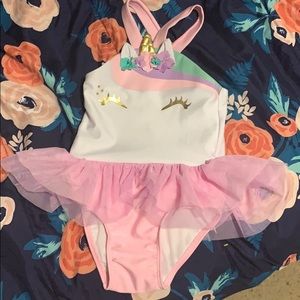 Toddler girls one piece swimsuit